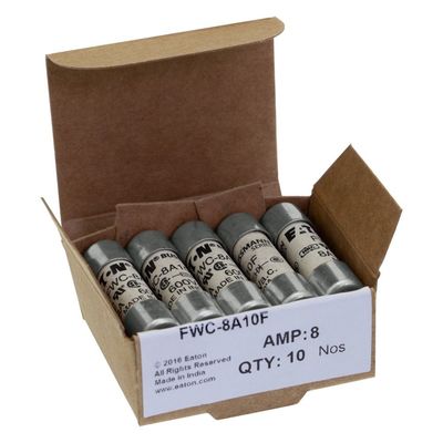 Eccellente capacità di ciclismo e prestazioni Cramic Fuse Eaton Bussmann 10 X 38 mm Ferrule Fuse FWC-8A10F