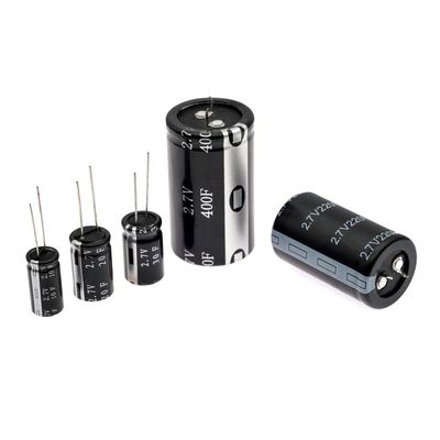 1F~400F 2.7V Supercapacitor ad alta temperatura Ultracapacitor cilindrico