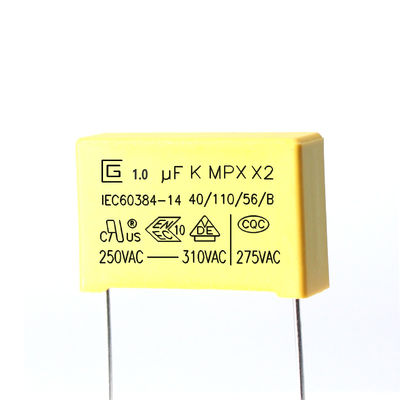 condensatore di sicurezza di 105K X2 1,0 uF con le proprietà ignifughe eccellenti