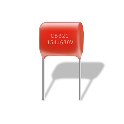 154J 630V ha metallizzato la struttura non induttiva del condensatore CBB21 del film del polipropilene
