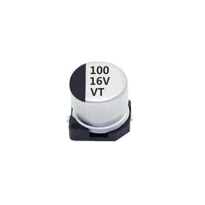 Condensatore stabile di prestazione 100uf 16v SMD, condensatore di alluminio elettrolitico