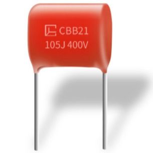 La buona resistenza all'umidità ha metallizzato i condensatori CBB21 105J 400V P15MM del polipropilene