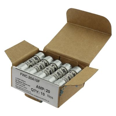 Eccellente capacità di ciclismo e prestazioni Cramic Fuse Eaton Bussmann 10 X 38 mm Ferrule Fuse FWC-20A10F