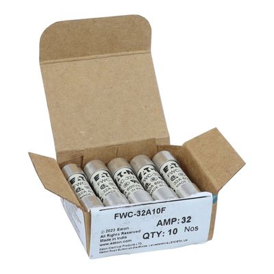 Eccellente capacità di ciclismo e prestazioni Cramic Fuse Eaton Bussmann 10 X 38 mm Ferrule Fuse FWC-32A10F