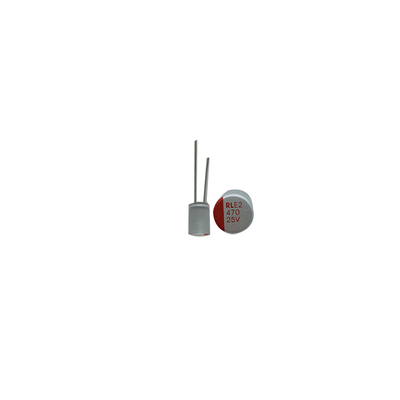 6.3mm X 5.4mm 470UF25V Condensatori elettrolitici in miniatura in alluminio Basso ESR di 0,035 Ohm 100kHz